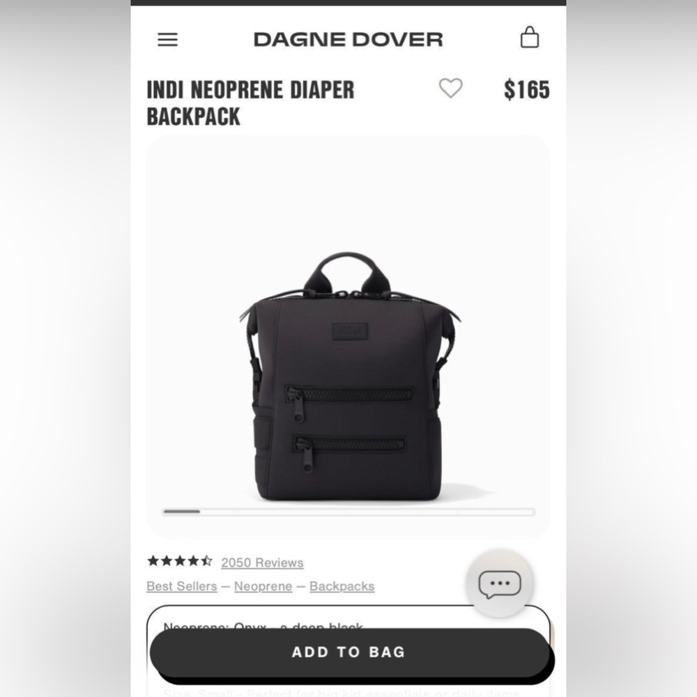 **sold alternative** Dagne Dover Indi -Onyx Small